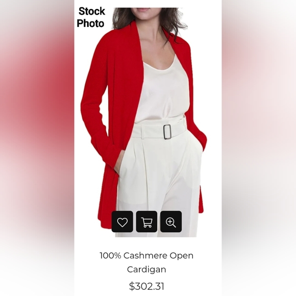 In Cashmere Open Cardigan - Picture 4 of 15